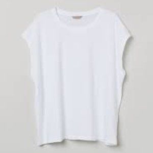 Women's Oversized White Sleeveless Cover-up Tank Top